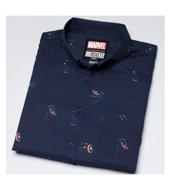 RSVLTS Captain America "Legendary Hero" – Kunuflex Short Sleeve Shirt 4 RSVLTS Captain America "Legendary Hero" – Kunuflex Short Sleeve Shirt