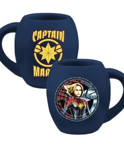Vandor Captain Marvel 18 Oz. Oval Ceramic Mug