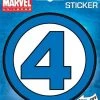 ATA-BOY INC Marvel Comics - Fantastic Four Logo Die Cut Stickers