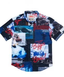 RSVLTS Jaws "The Beach Is Closed" – Kunuflex Short Sleeve Shirt
