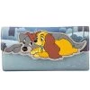 Loungefly Disney Lady And The Tramp Heart Paw Prints Flap Wallet