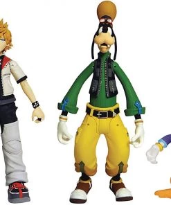 Diamond Kingdom Hearts Roxas, Donald Duck & Goofy Action Figure 3-Pack Disney