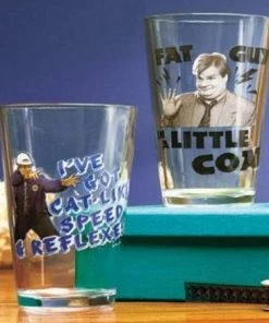 JUST FUNKY Movies Tommy Boy Phrases 2 Pack Pint Glass Set