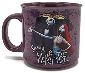 Silver Buffalo The Nightmare Before Christmas Jack & Sally Meant To Be 20oz Ceramic Camper Mug 4 Silver Buffalo The Nightmare Before Christmas Jack & Sally Meant To Be 20oz Ceramic Camper Mug