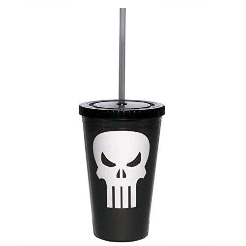Surreal Entertainment Marvel Punisher Straw Cup 3 Surreal Entertainment Marvel Punisher Straw Cup