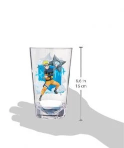 JUST FUNKY Anime Naruto Shippuden Naruto Shadow Clone Jutsu! Acrylic Pint Glass, 16oz
