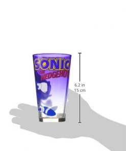 JUST FUNKY Sonic The Hedgehog Blue Pint Glass,16oz
