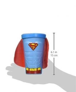 DC Comics ICUP DC Superman Molded Caped Ceramic Pint Glass, Clear 7 DC Comics ICUP DC Superman Molded Caped Ceramic Pint Glass, Clear