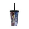 Silver Buffalo DC Comics The Flash Vs. Capitan 16 Oz. Straw Cup