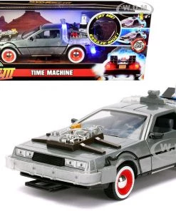 Toy Wonders Delorean Time Machine W/Light "Back To The Future 3" 1/24 Diecast Car Jada 32166