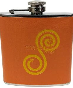 Surreal Entertainment Parks And Recreation Snake Chrome Glass Flask TV Series