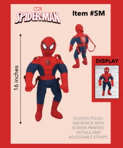 Costal Transfers Spider-Man Backpack Plush 17"
