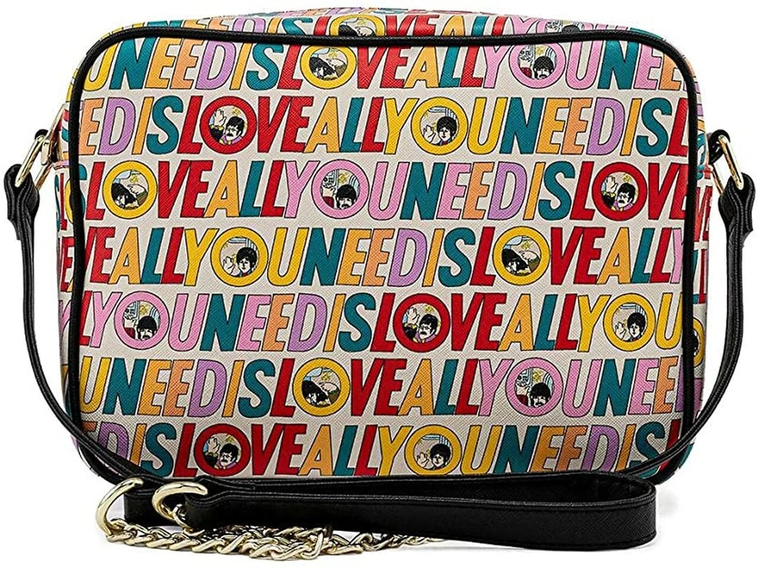 Loungefly The Beatles All You Need Is Love Music Band Crossbody Bag Purse 5 Loungefly The Beatles All You Need Is Love Music Band Crossbody Bag Purse