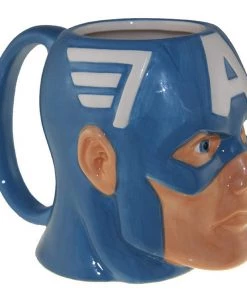 Surreal Entertainment Marvel Captain America Molded Face Mug 16 Oz