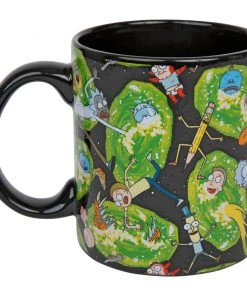 Silver Buffalo Rick And Morty Get Schwifty 20 Oz Ceramic Mug
