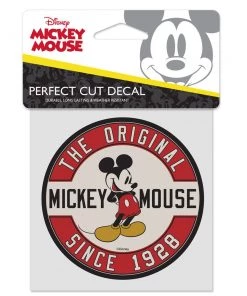 Wincraft Disney Mickey Mouse Perfect Cut Color Decal 4" X 4" Mickey And Minnie Mouse