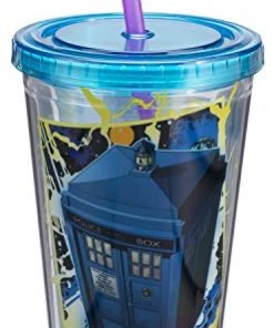 Vandor Doctor Who 18oz. Acrylic Straw Cup TV Series
