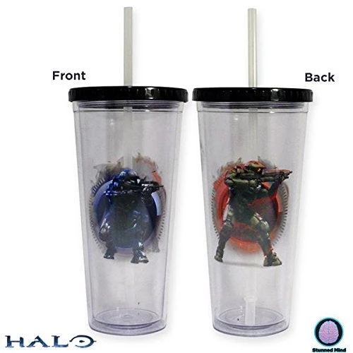 JUST FUNKY Video Games Halo OFFICIAL Master Chief & Spartan PREMIUM Tumbler 3 JUST FUNKY Video Games Halo OFFICIAL Master Chief & Spartan PREMIUM Tumbler
