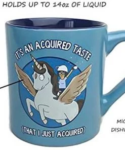 Silver Buffalo Bob's Burgers Tina Unicorn Acquired Taste 14oz Ceramic Mug