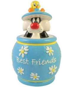 Westland Giftware Looney Tunes Tweety And Sylvester Cookie Jar Houseware