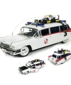 Autoworld Movies Ghostbusters Cadillac Ambulance ECTO-1 1959 Cadillac 1:18 Scale Die Cast Car