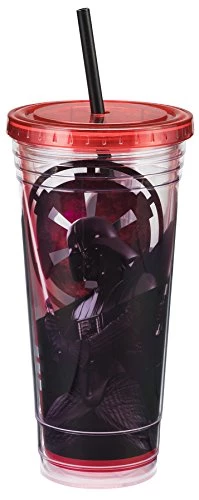 Vandor Star Wars Darth Vader Acrylic 24oz. Straw Cup Disney