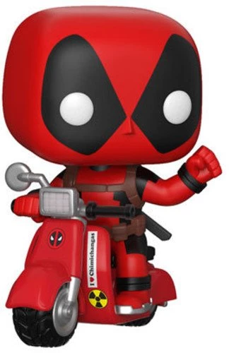 Funko Pops! Funko Pop Ride Marvel Deadpool & Scooter Collectible Figure 3 Funko Pops! Funko Pop Ride Marvel Deadpool & Scooter Collectible Figure