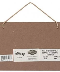 Open Road Brands Disney Love Mickey Mouse & Minnie Mouse Hanging Wood Wall Décor