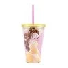 Silver Buffalo Disney Princess - Beauty And The Beast - Belle 16oz. Straw Cup With Rose Shaped Ice Cubes