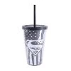 Silver Buffalo DC Comics Superman 16oz. Straw Cup 2 Silver Buffalo DC Comics Superman 16oz. Straw Cup