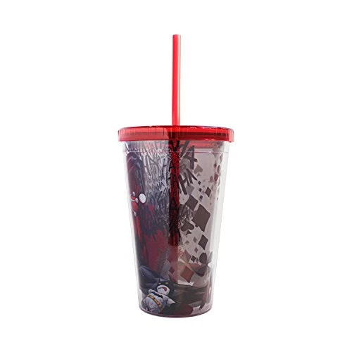 Silver Buffalo DC Comics Harley Quinn Ragdoll 16oz. Straw Cup 4 Silver Buffalo DC Comics Harley Quinn Ragdoll 16oz. Straw Cup