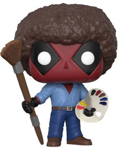 Funko Pop Marvel: Deadpool Playtime-Bob Ross Collectible Figure Funko Pops! 3 Funko Pop Marvel: Deadpool Playtime-Bob Ross Collectible Figure Funko Pops!