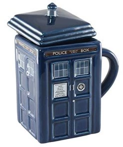 Underground Toys TV Series Doctor Who Figural Tardis Ceramic Mug 17 Oz