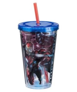 Vandor Marvel Captain America Civil War 18 Ounce Acrylic Cup, Multicolored