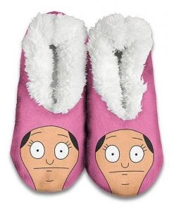 Ripple Junction Bob's Burgers Pink Louise Slipper Socks