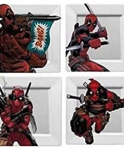 REX Marvel Deadpool Plate Set - Set Of 4 Plates