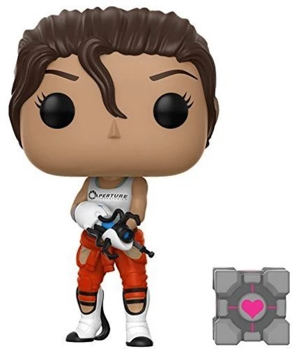 Funko Pop Games: Portal - Chell Collectible Vinyl Figure With Portal Gun Funko Pops!