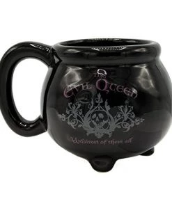 Silver Buffalo Disney The Evil Queen Black Kettle 20oz. Ceramic Mug
