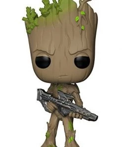 Funko Pop Marvel: Avengers Infinity War-Teen Groot With Gun Collectible Figure, Multicolor Funko Pops!
