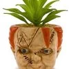 Silver Buffalo Child's Play Chucky Face Ceramic Planter 2 Silver Buffalo Child's Play Chucky Face Ceramic Planter