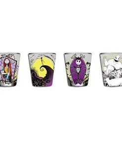 Silver Buffalo Disney Nightmare Before Christmas Mini Glasses 4-Pack