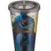 Silver Buffalo DC Comics Batman Straw Cup With Bat Logo
