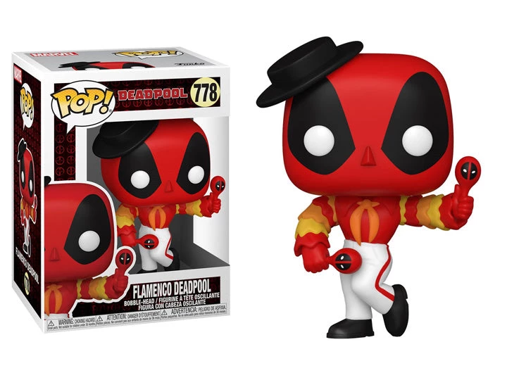 Funko POP Marvel: Deadpool 30th- Flamenco Deadpool Funko Pops! 4 Funko POP Marvel: Deadpool 30th- Flamenco Deadpool Funko Pops!