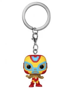 Funko POP Keychain: Marvel Lucha Libre- Iron Man
