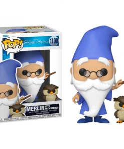 Funko POP & Buddy Merlin W/ Archimedes Figures