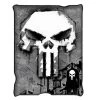 Silver Buffalo Disney The Punisher Skull Micro-Plush Throw Blanket 2 Silver Buffalo Disney The Punisher Skull Micro-Plush Throw Blanket