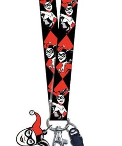 Monogram Harley Quinn Lanyard With Soft Touch Dangle