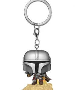 Funko Pop! Keychain: Star Wars: The Mandalorian - Mando With Blaster