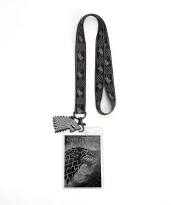 Bioworld Game Of Thrones House Stark Lanyard With ID Holder