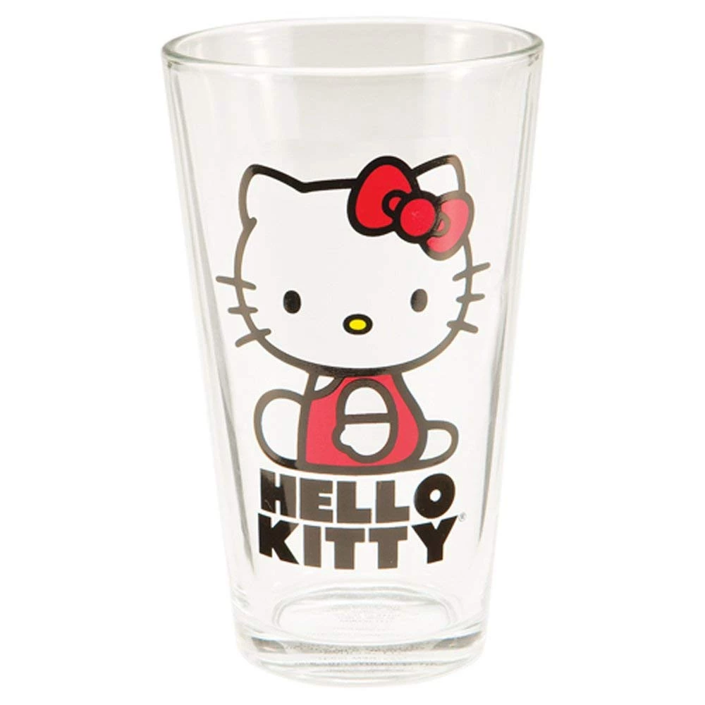 Vandor Hello Kitty 4 Pc 16 Oz Glass Set, Multicolor 7 Vandor Hello Kitty 4 Pc 16 Oz Glass Set, Multicolor